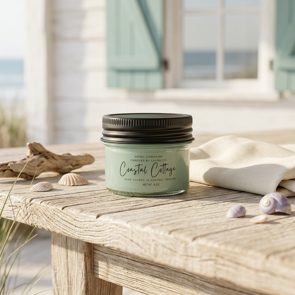 Coastal Cottage Soy Jar
