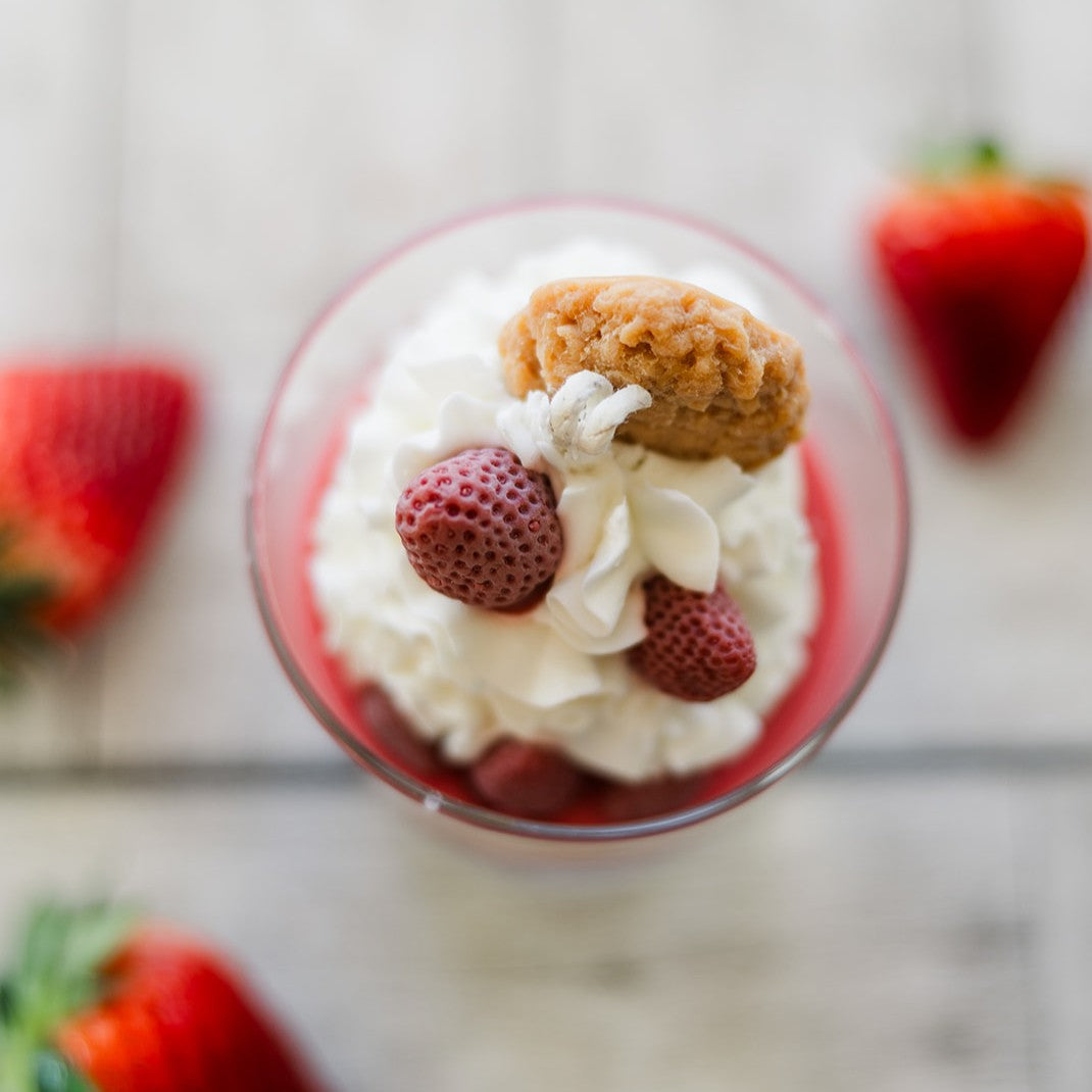 Strawberry Shortcake Dessert Candle