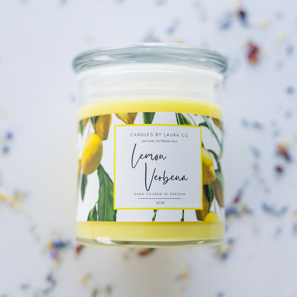 Lemon Verbena 20 oz Three-Wick Soy Candle