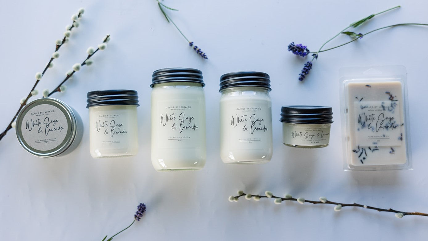 White Sage and Lavender Soy