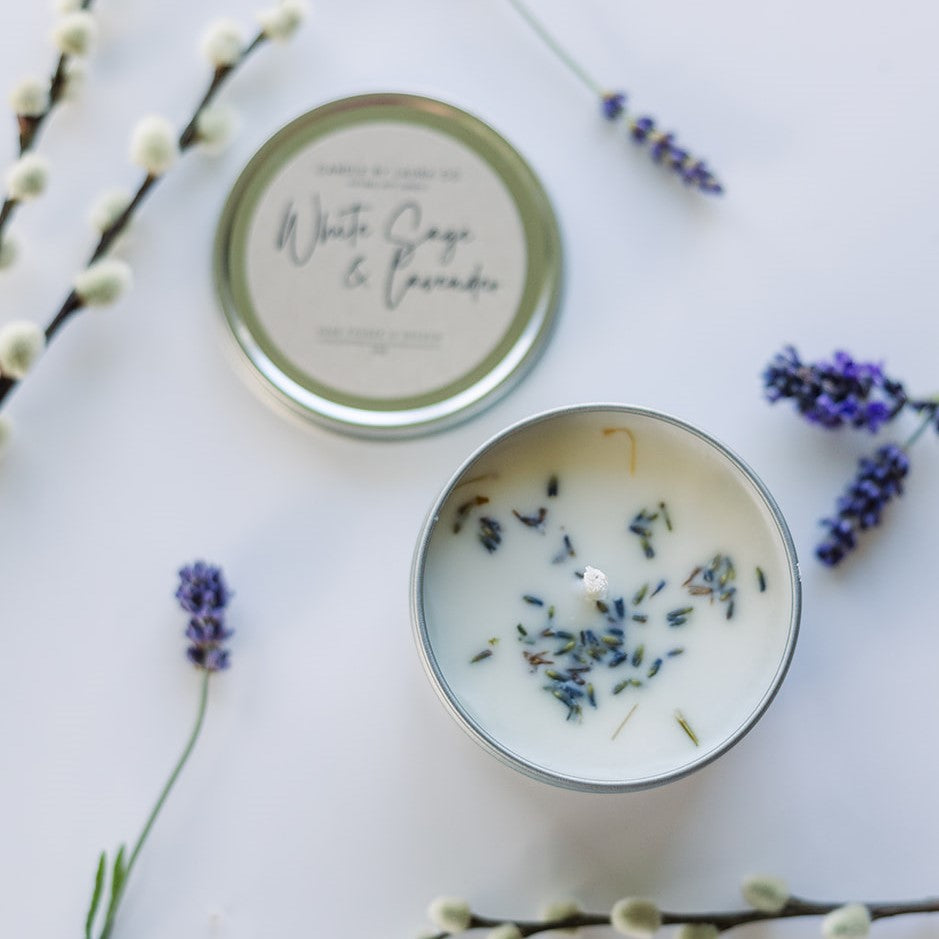 White Sage and Lavender Soy Jar Candle