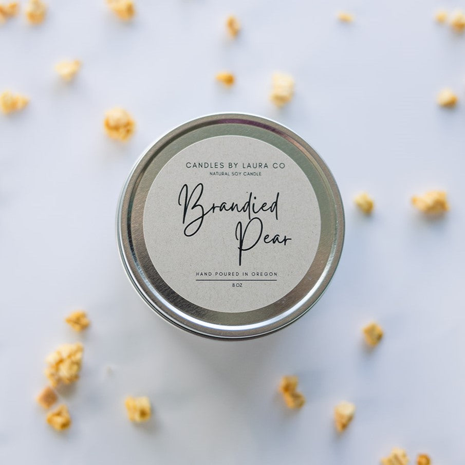 Brandied Pear Soy Gift Tin – 8 oz