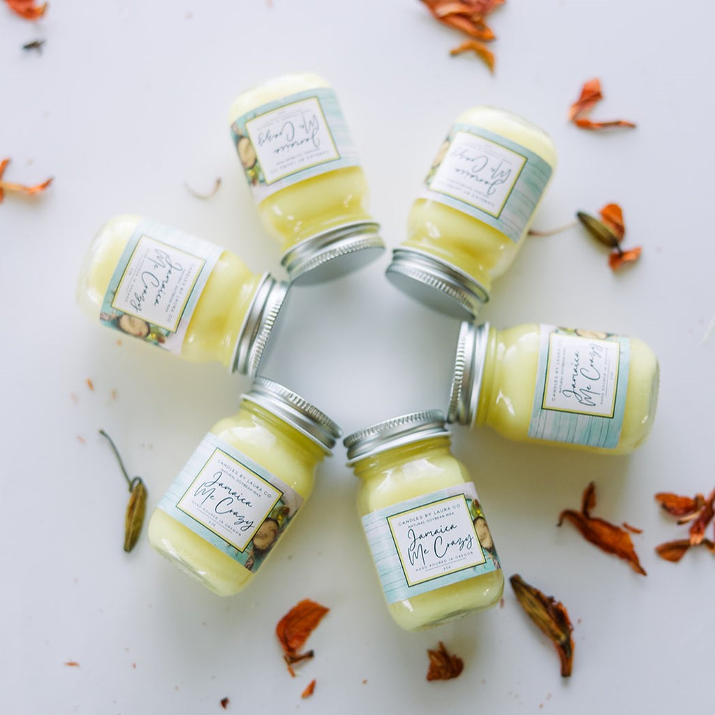 Jamaica Me Crazy 2 oz Mini Mason Candles – Set of 6