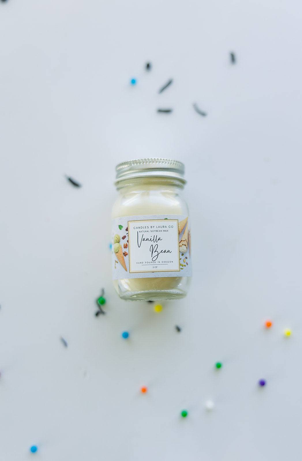 Vanilla Bean Mini Mason Set of 6