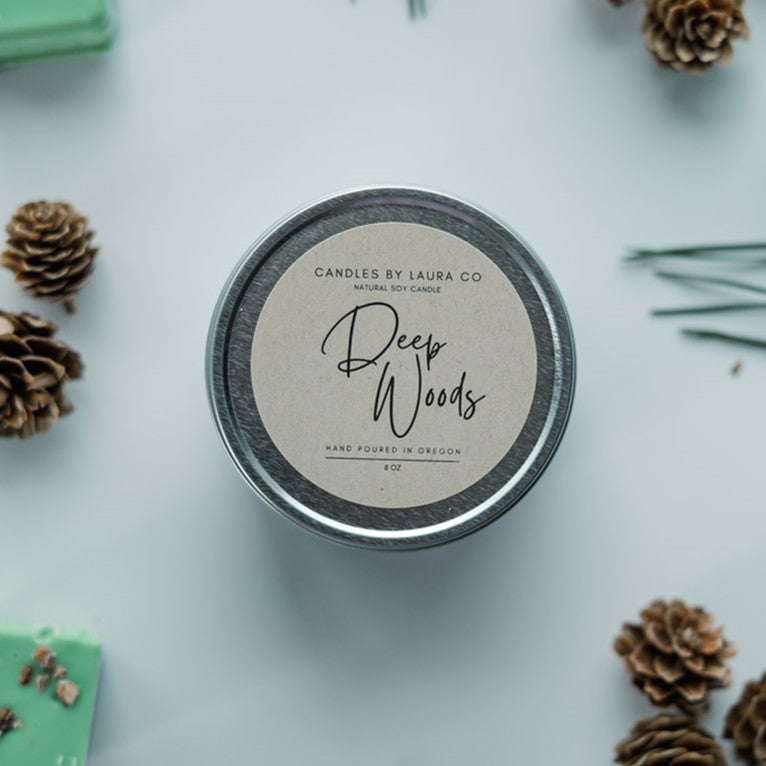 Deep Woods Soy Gift Tin – 8 oz