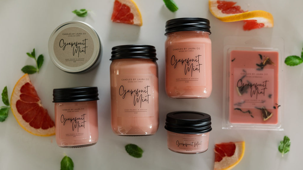 Grapefruit Mint Soy Gift Tin – 8 oz