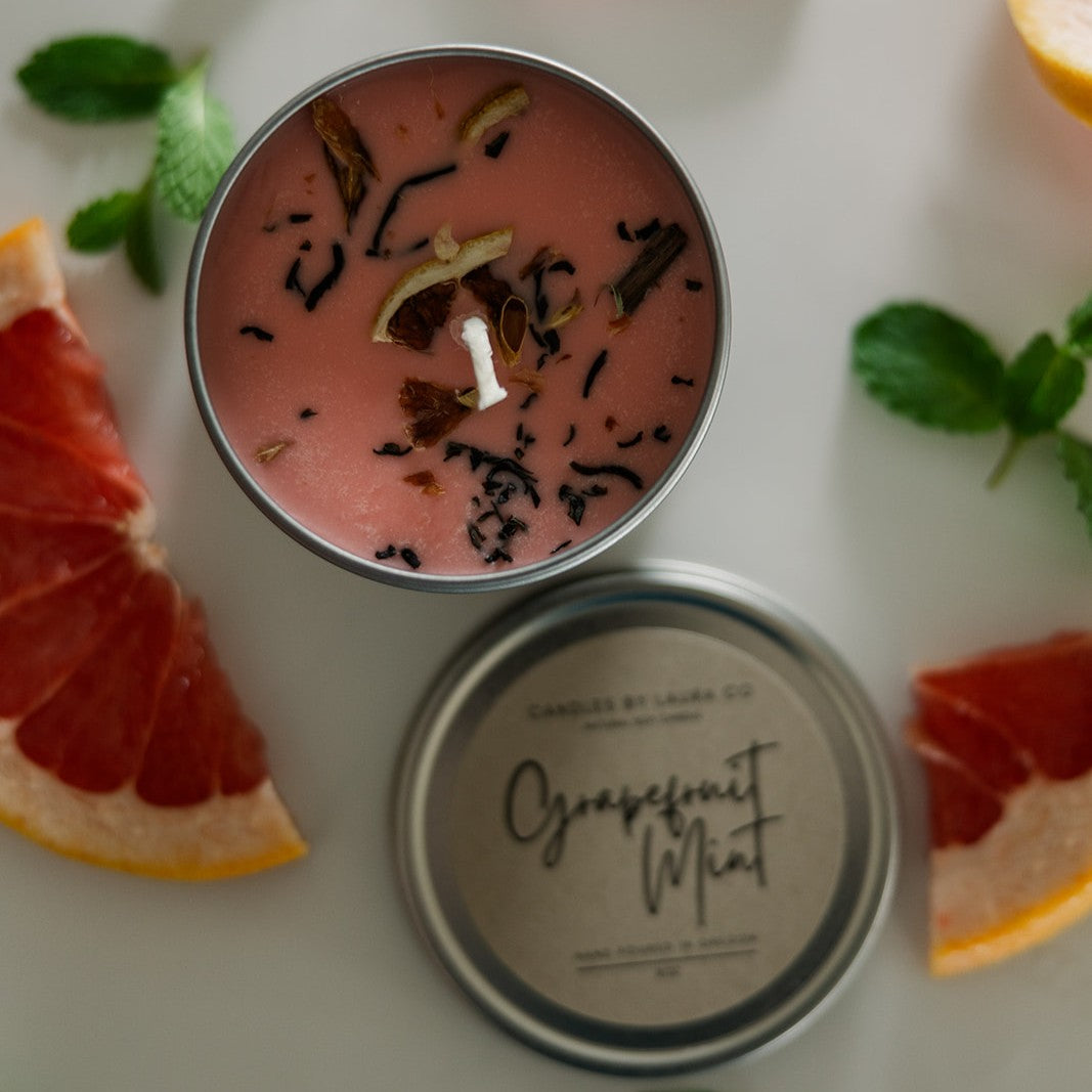 Grapefruit Mint Soy Gift Tin – 8 oz