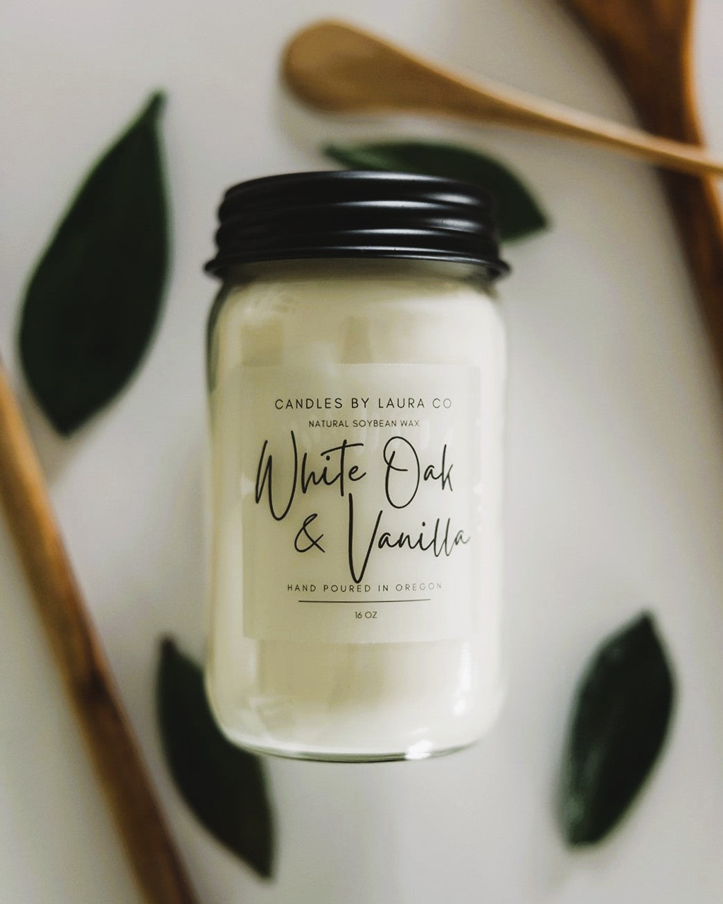 White Oak and Vanilla Soy Candle