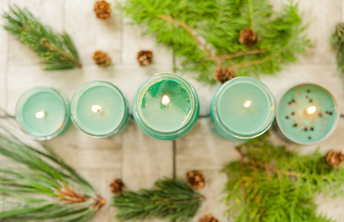 Bayberry and Pine Tin Candle