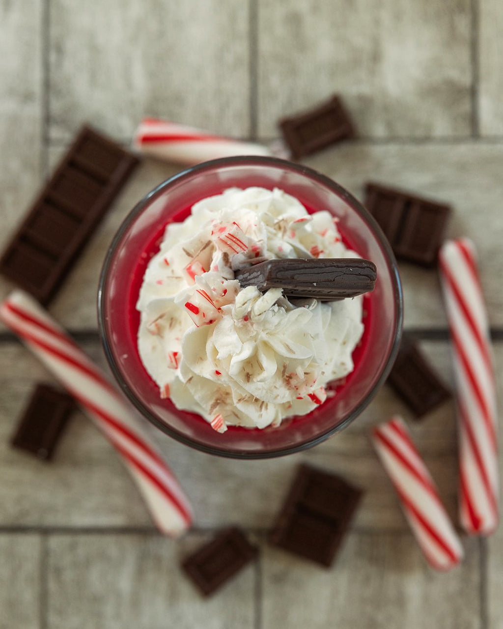 Peppermint Mocha Dessert Candle