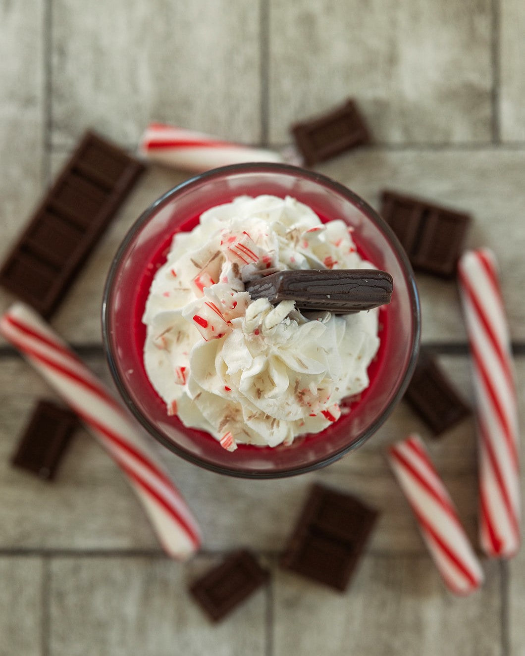 Peppermint Mocha Dessert Candle