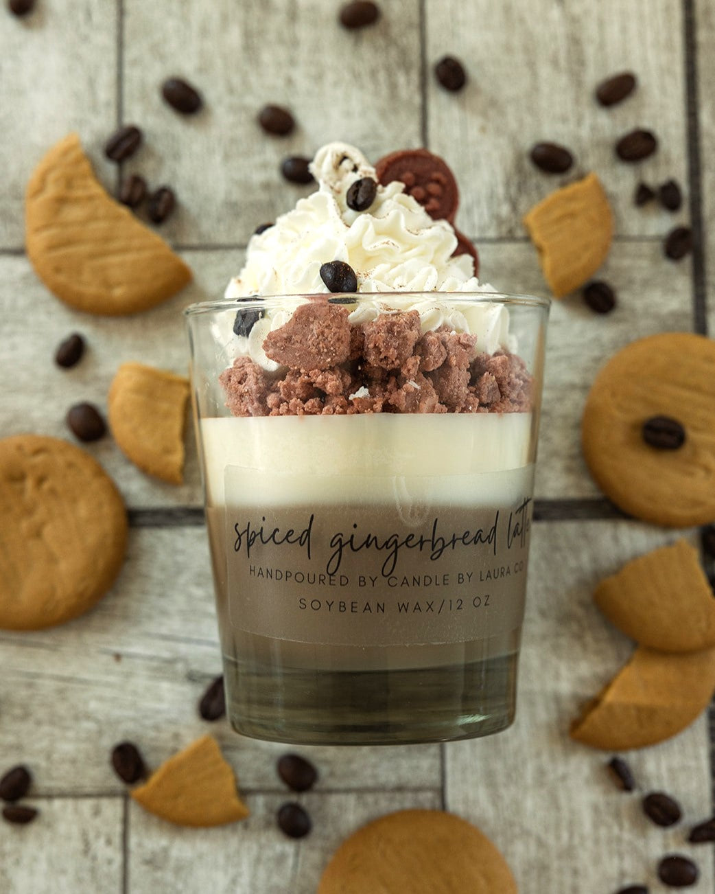 Spiced Gingerbread Latte Dessert Candle
