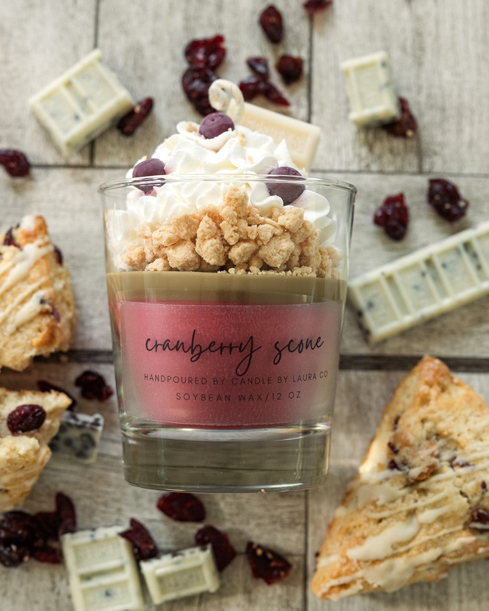 Cranberry Scone Dessert Candle