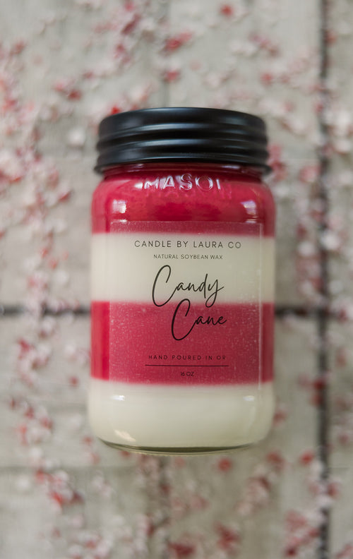 Candy Cane Candle