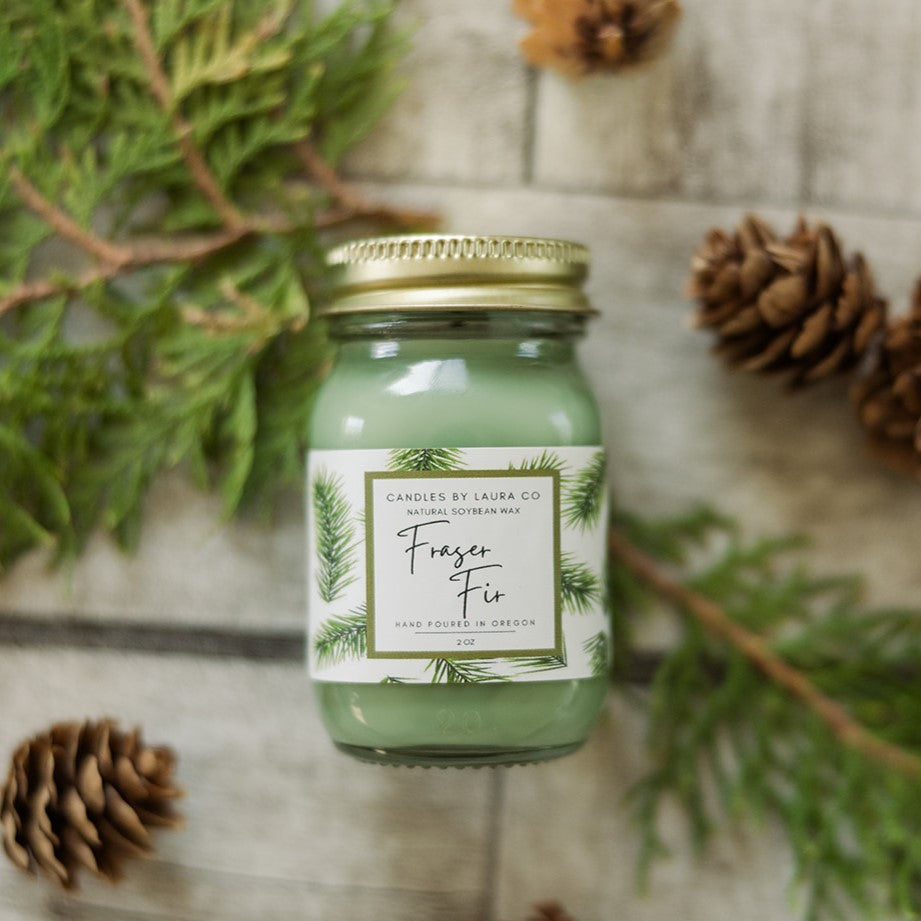 Fraser Fir Mini Mason Candles – Set of 6