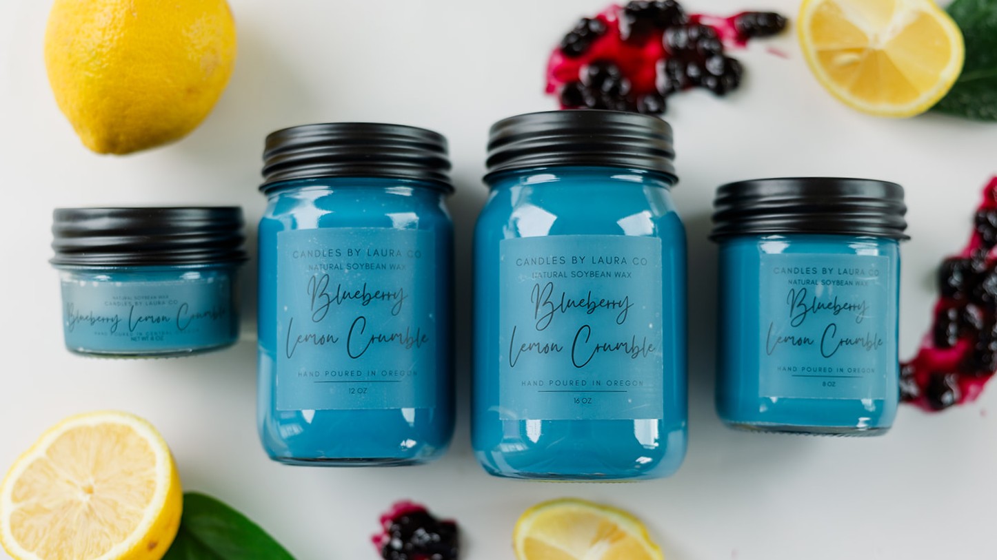 Blueberry Lemon Crumble Soy Jar
