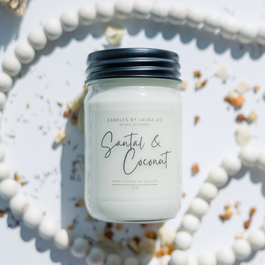 Santal and Coconut Soy Jar Candle