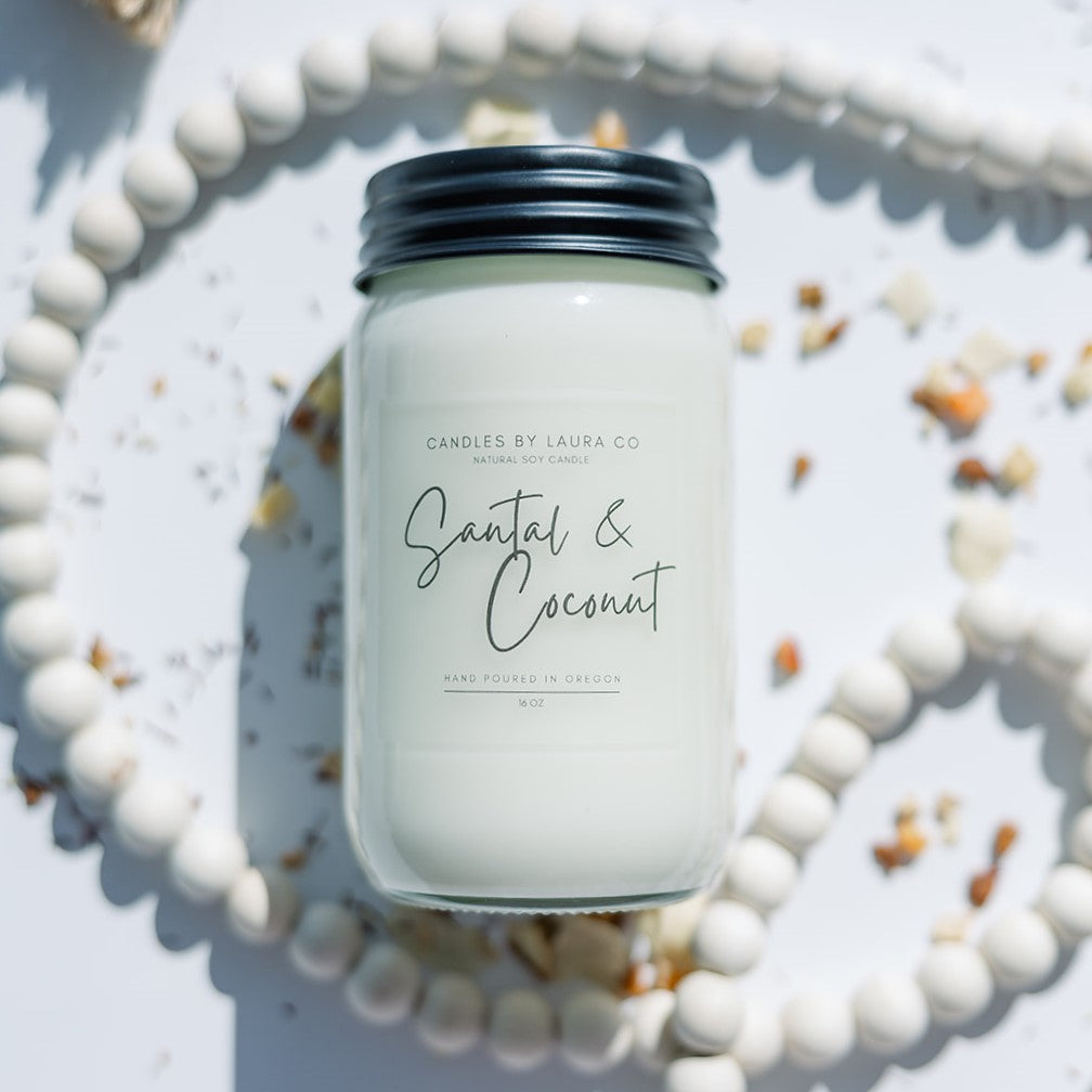 Santal and Coconut Soy Jar Candle