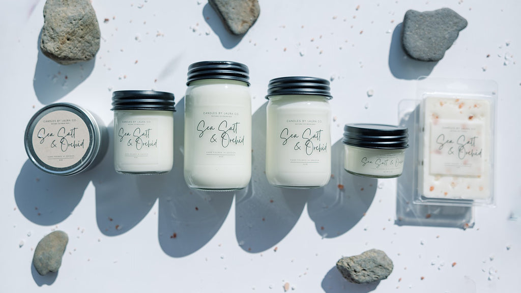 Sea Salt and Orchid Soy Jar