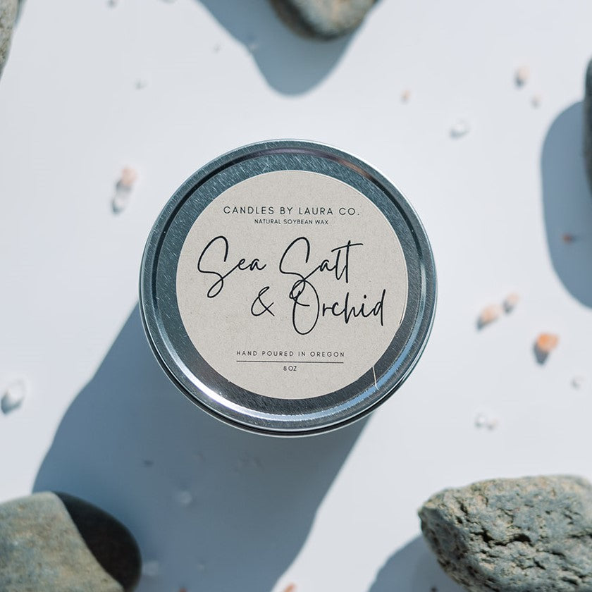 Sea Salt and Orchid Soy Jar