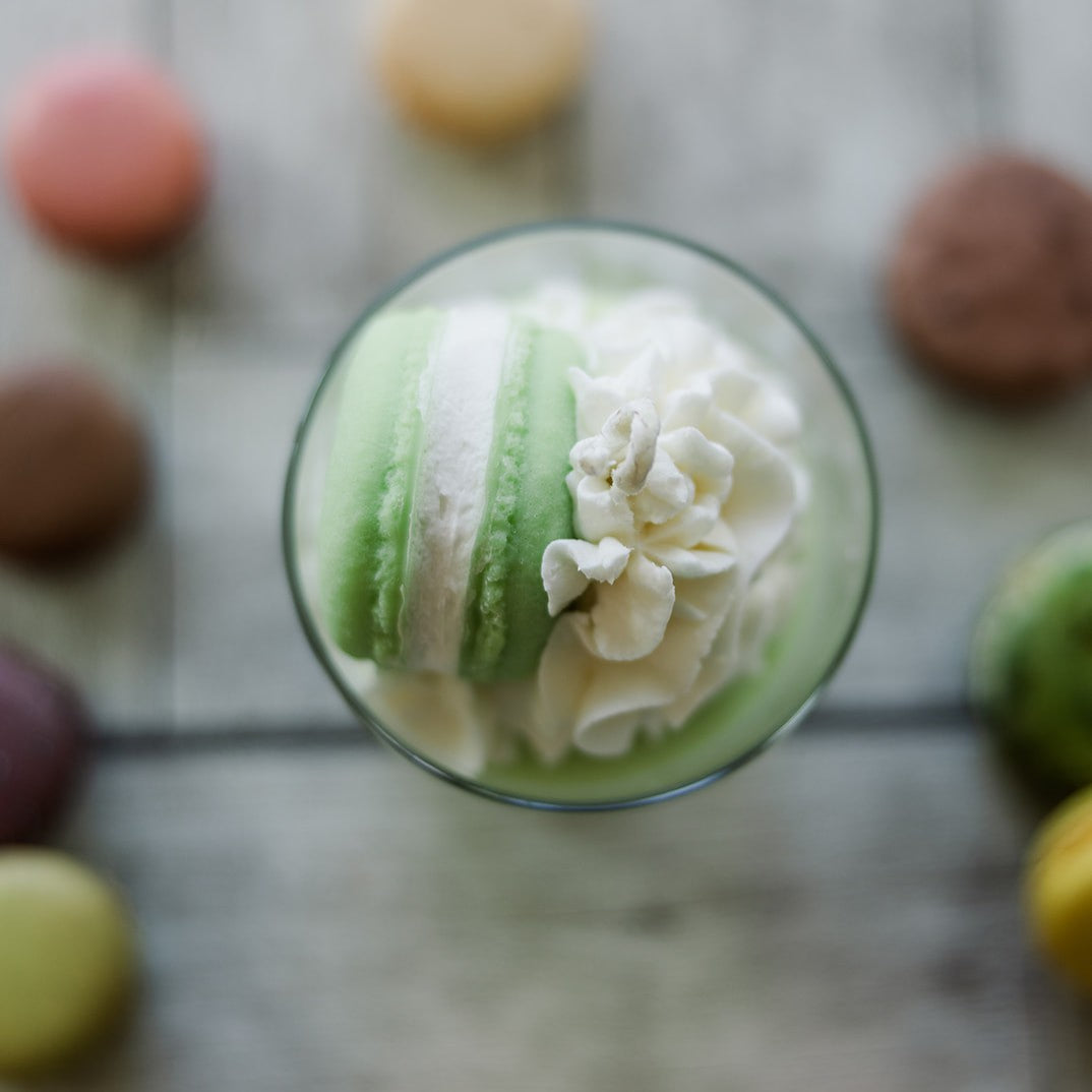 French Macaron Dessert Candle