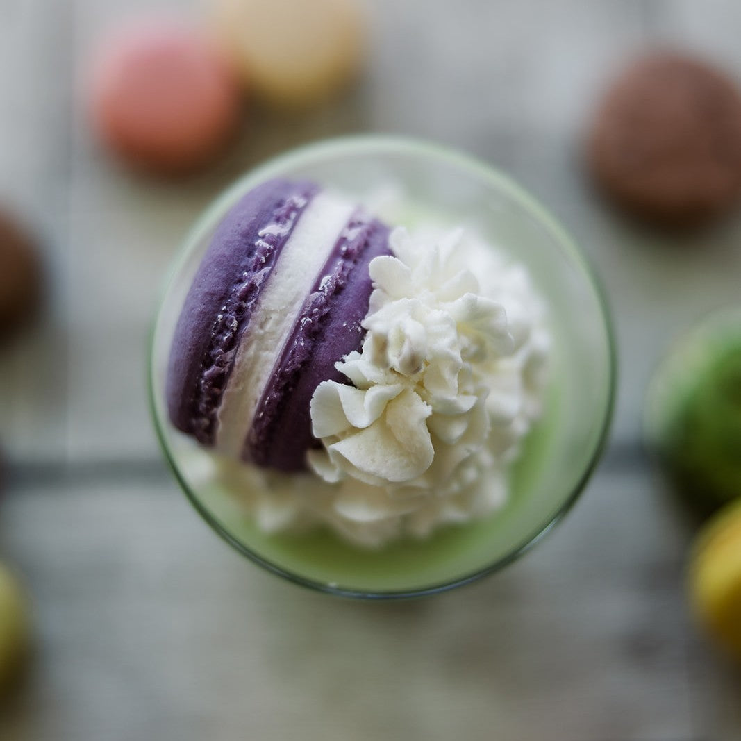 French Macaron Dessert Candle