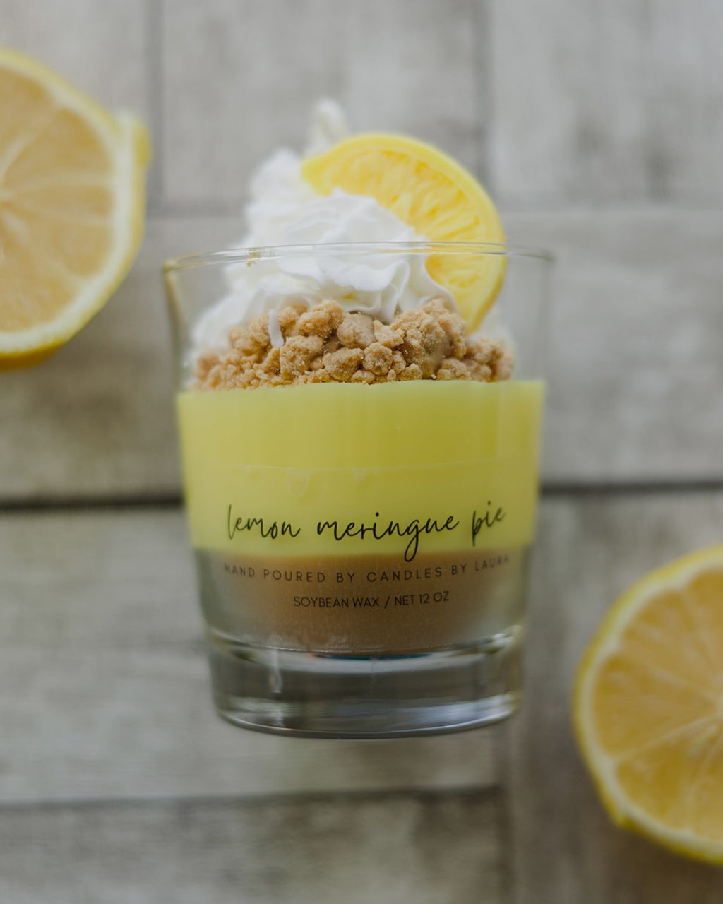 Lemon Meringue Pie Dessert Candle