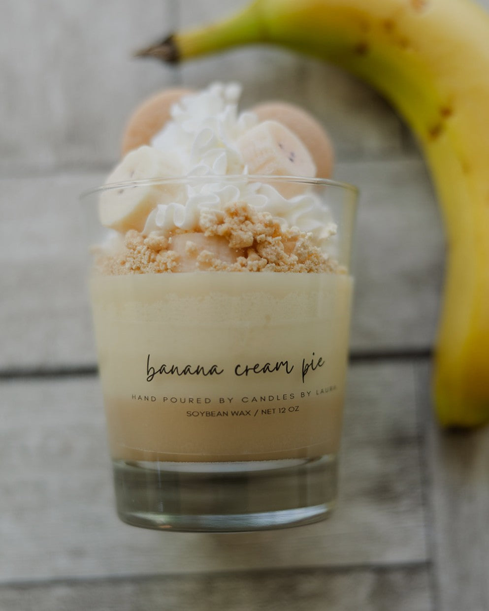 Banana Cream Pie Dessert Candle