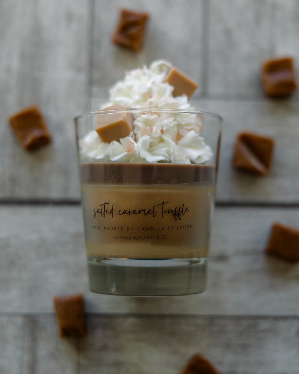 Salted Caramel Truffle Dessert Candle