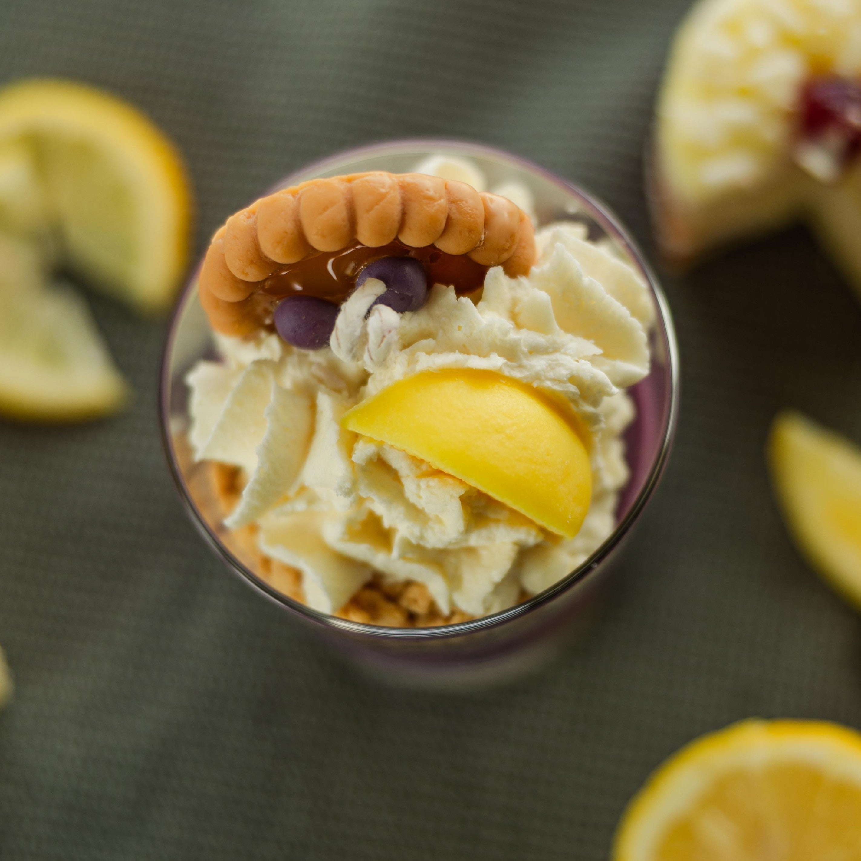 Huckleberry Lemon Tart Dessert Candle