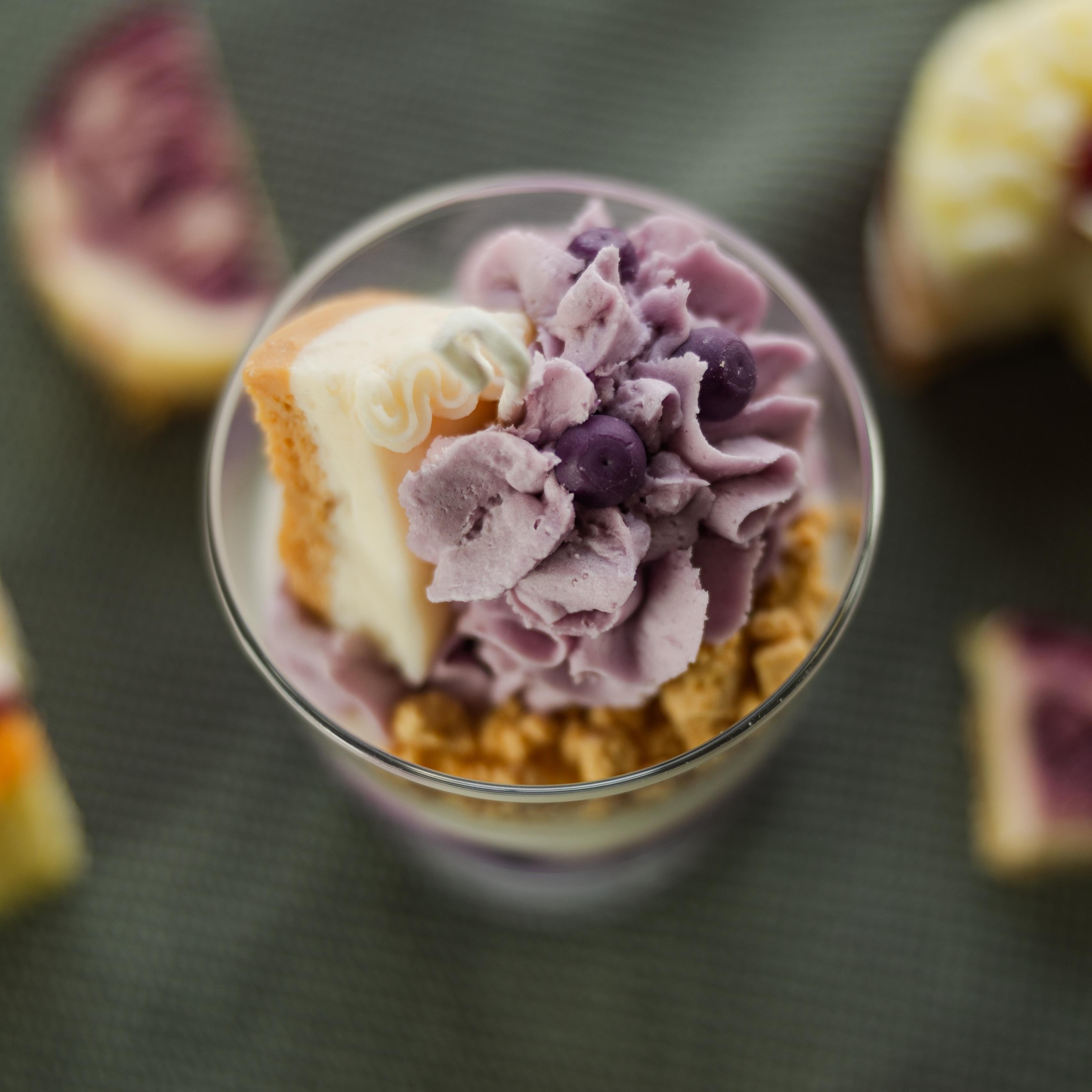 Huckleberry Swirl Cheesecake Dessert Candle