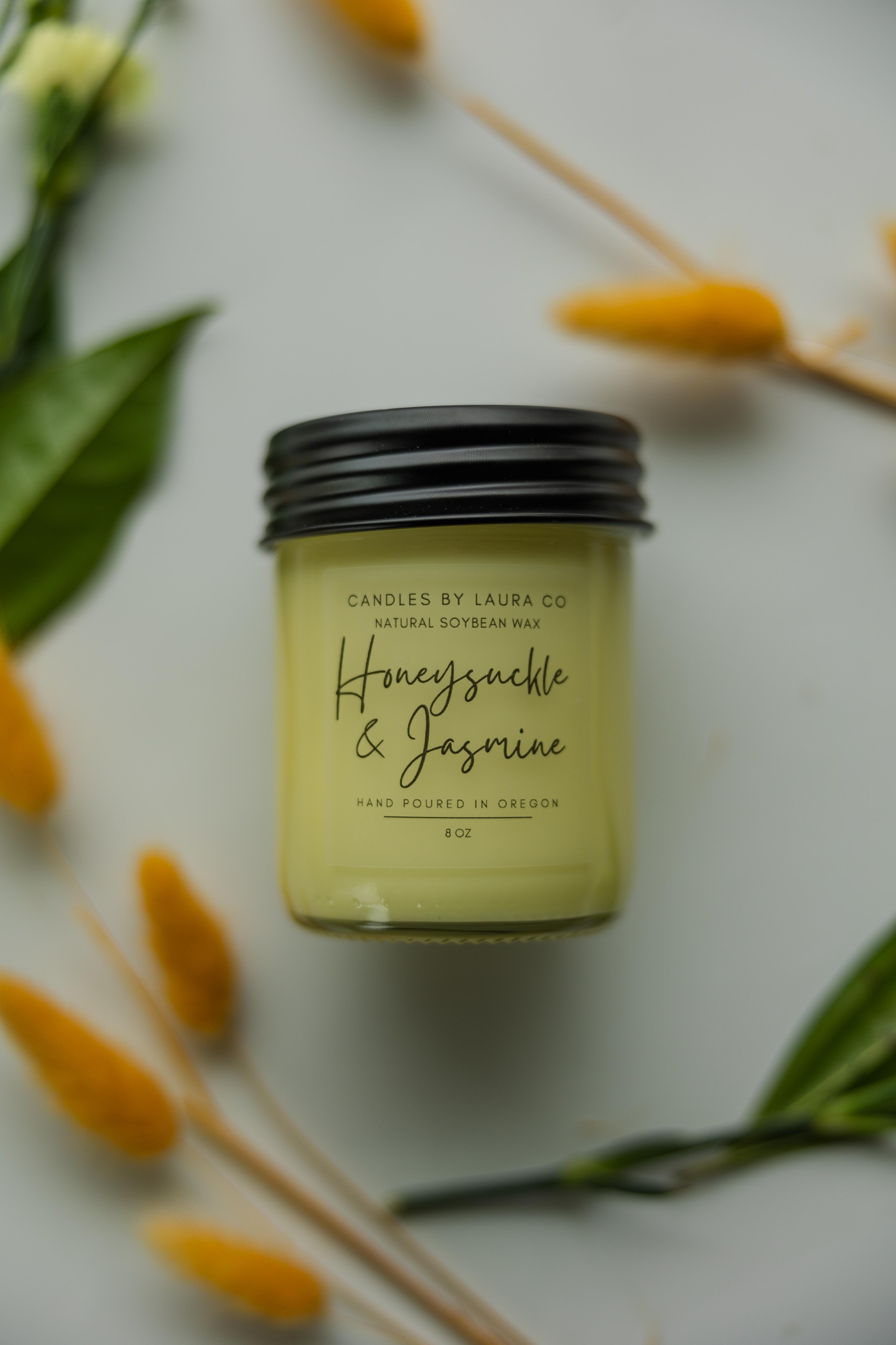 Honeysuckle and Jasmine Soy Jar Candle