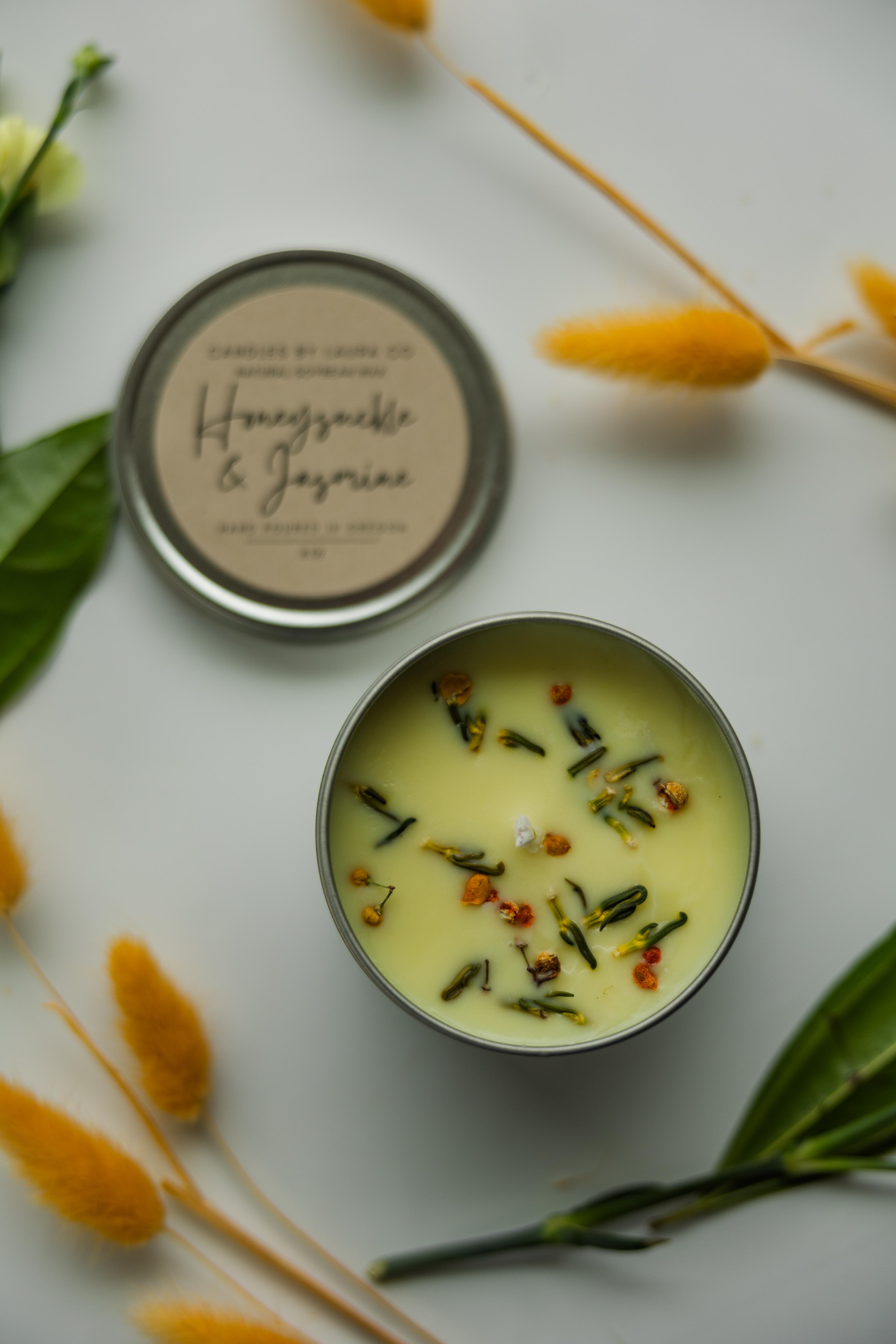 Honeysuckle and Jasmine Soy Jar Candle