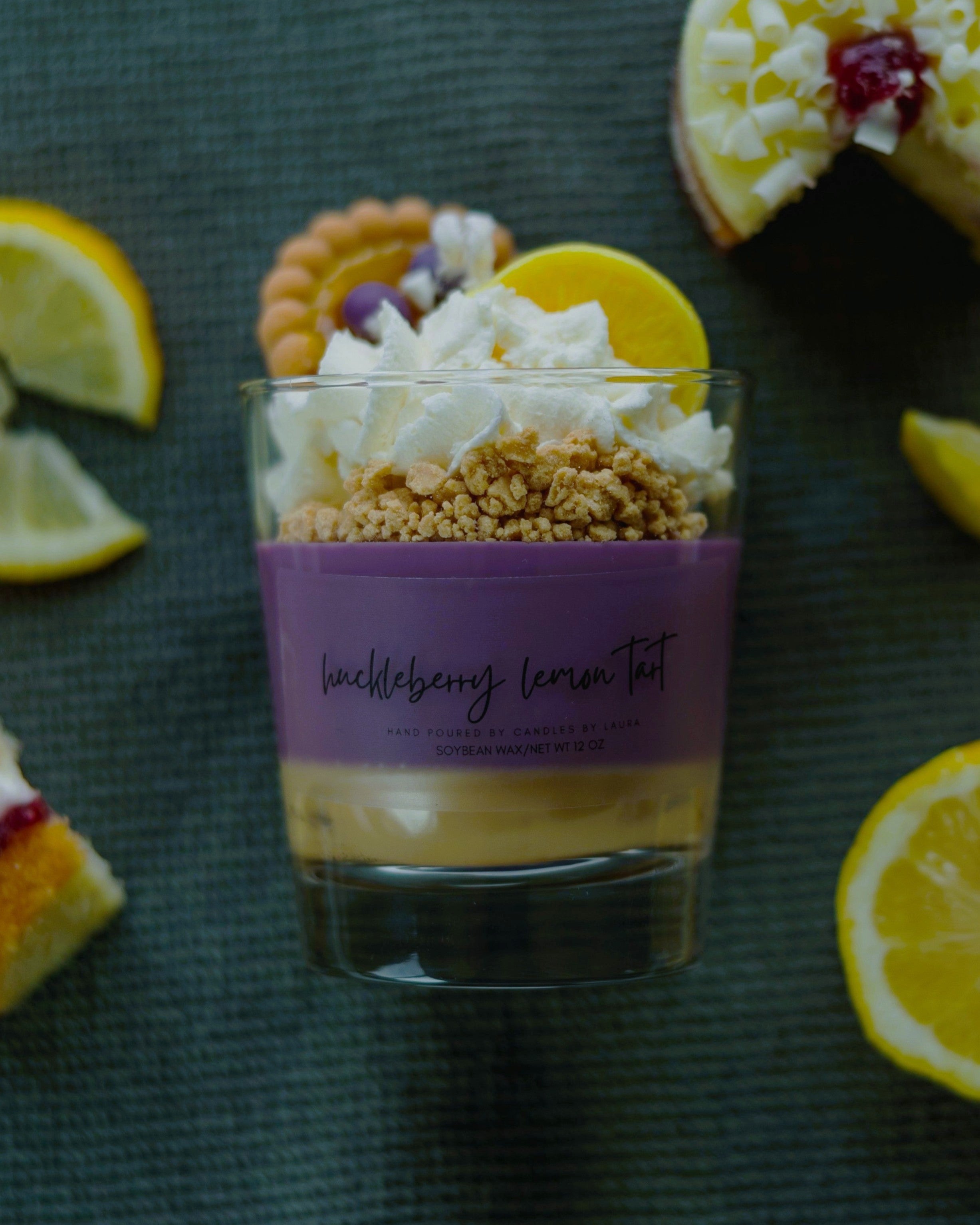 Huckleberry Lemon Tart Dessert Candle