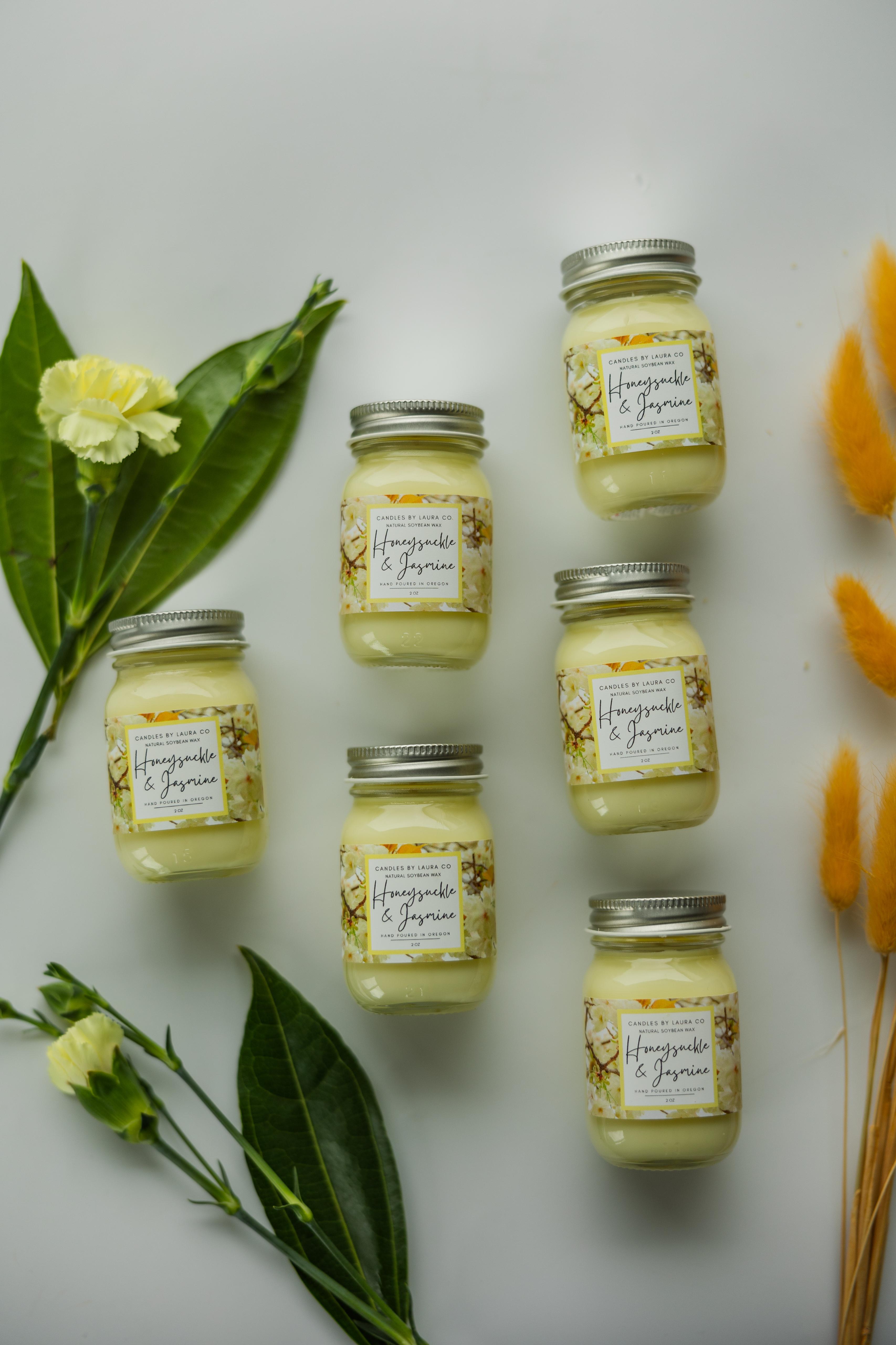 Honeysuckle and Jasmine Soy Jar Candle