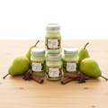 Brandied Pear Mini Mason Set - Fresh Pears Warm Wood