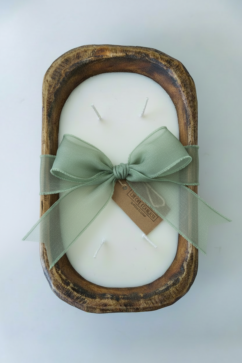 Hand-Poured Autumn Dough Bowl Candle