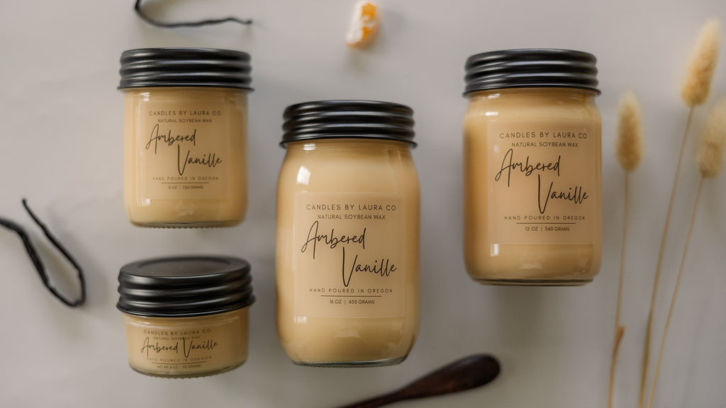 Ambered Vanille Soy Jar Candle