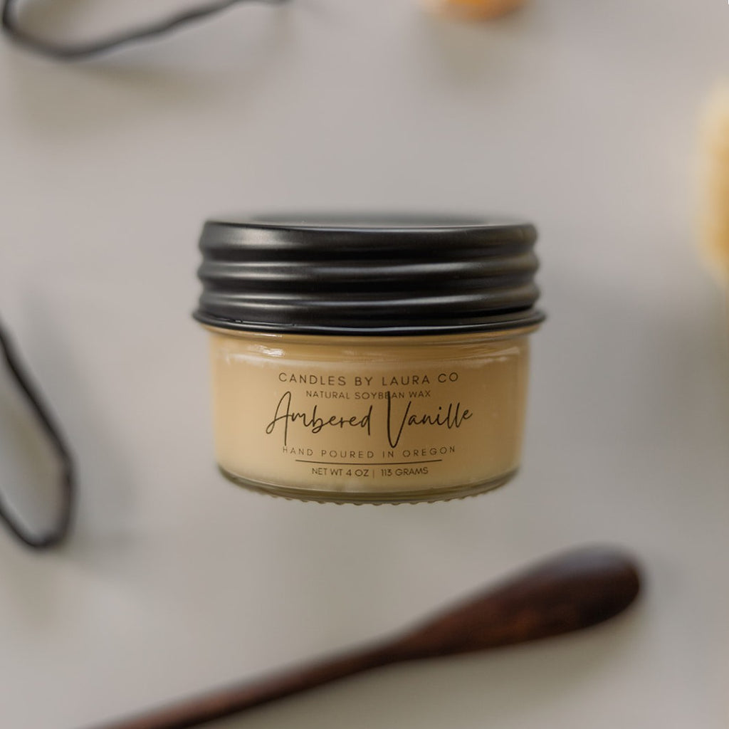 Ambered Vanille Soy Jar Candle