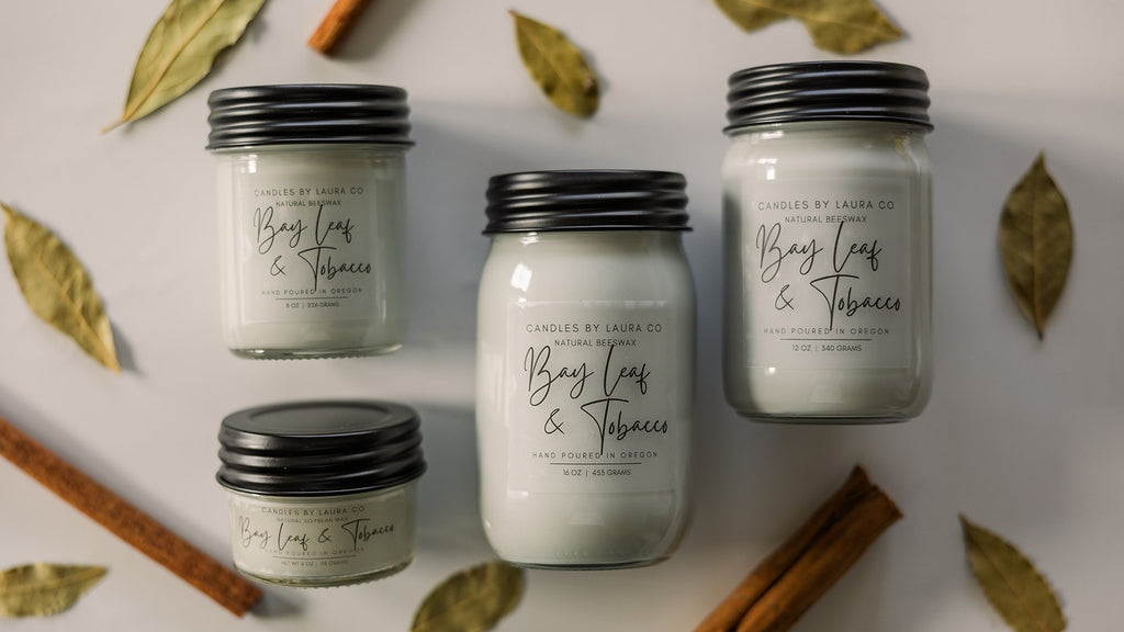 Bay Leaf and Tobacco Soy Jar Candle
