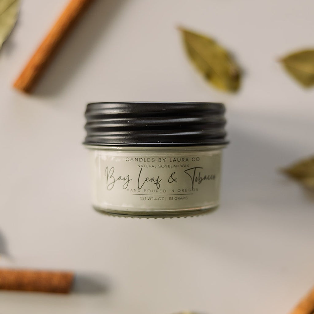 Bay Leaf and Tobacco Soy Jar Candle