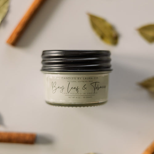 Bay Leaf and Tobacco Soy Jar Candle