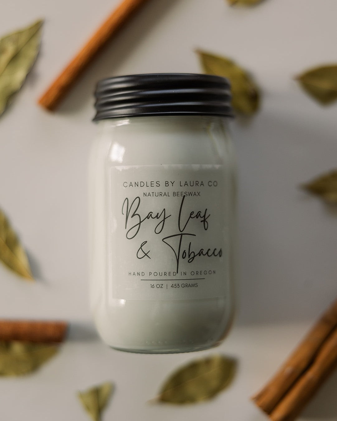 Bay Leaf and Tobacco Soy Jar Candle