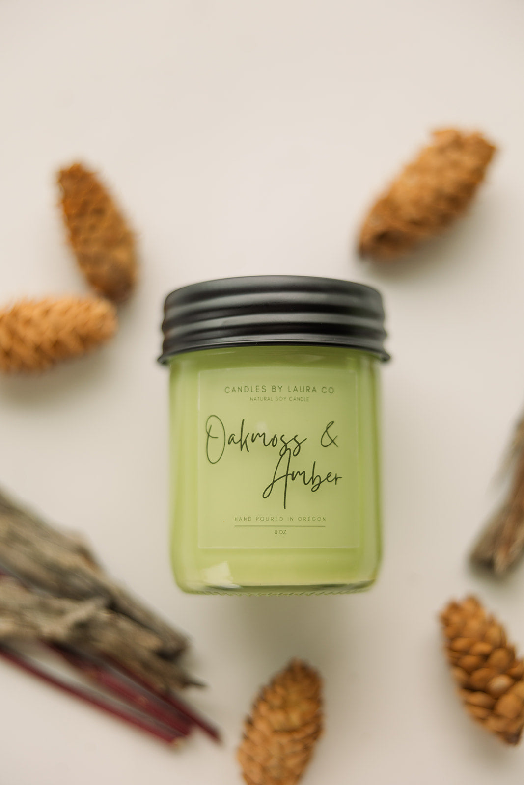 Oakmoss and Amber Soy Jar Candle