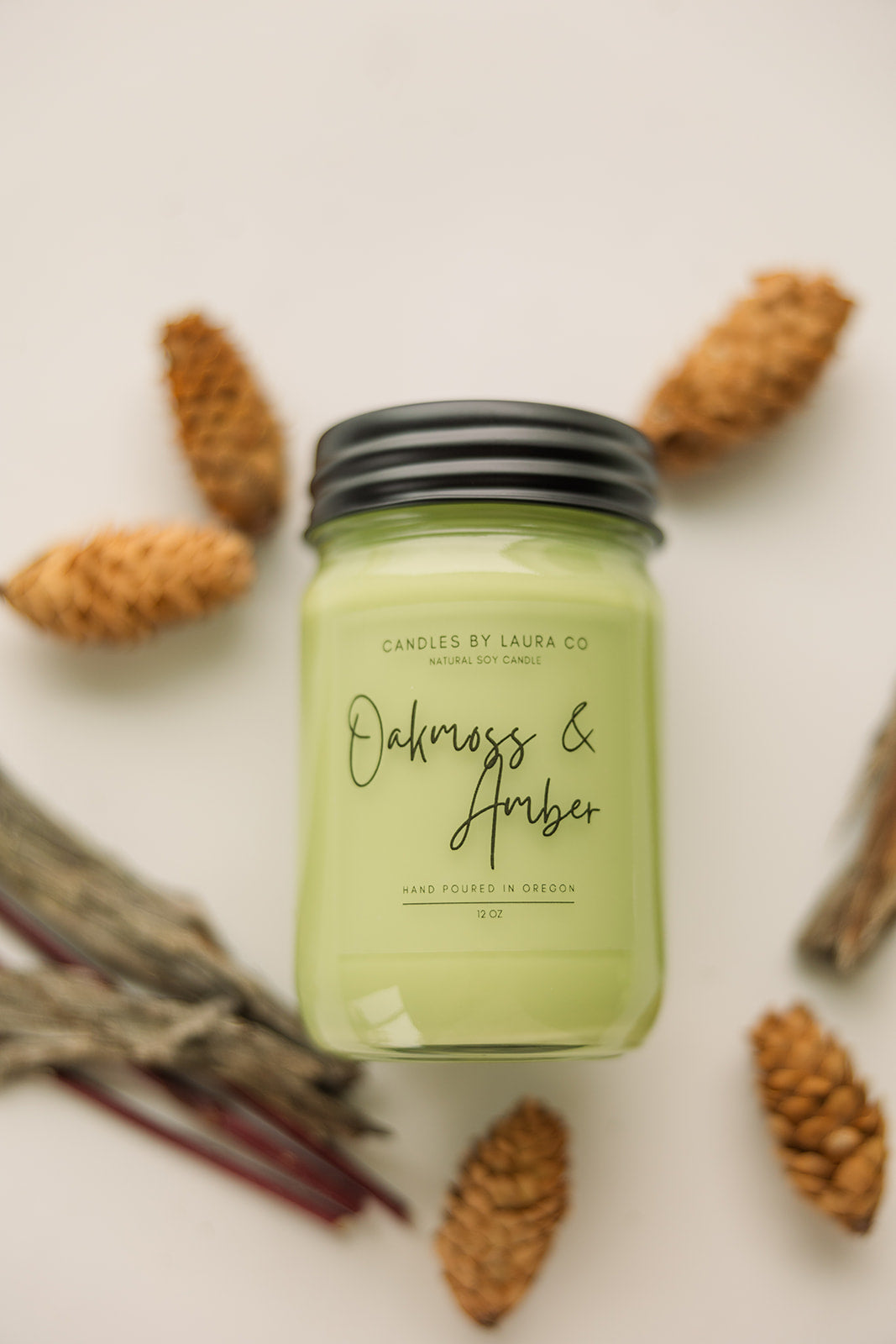 Oakmoss and Amber Soy Jar Candle