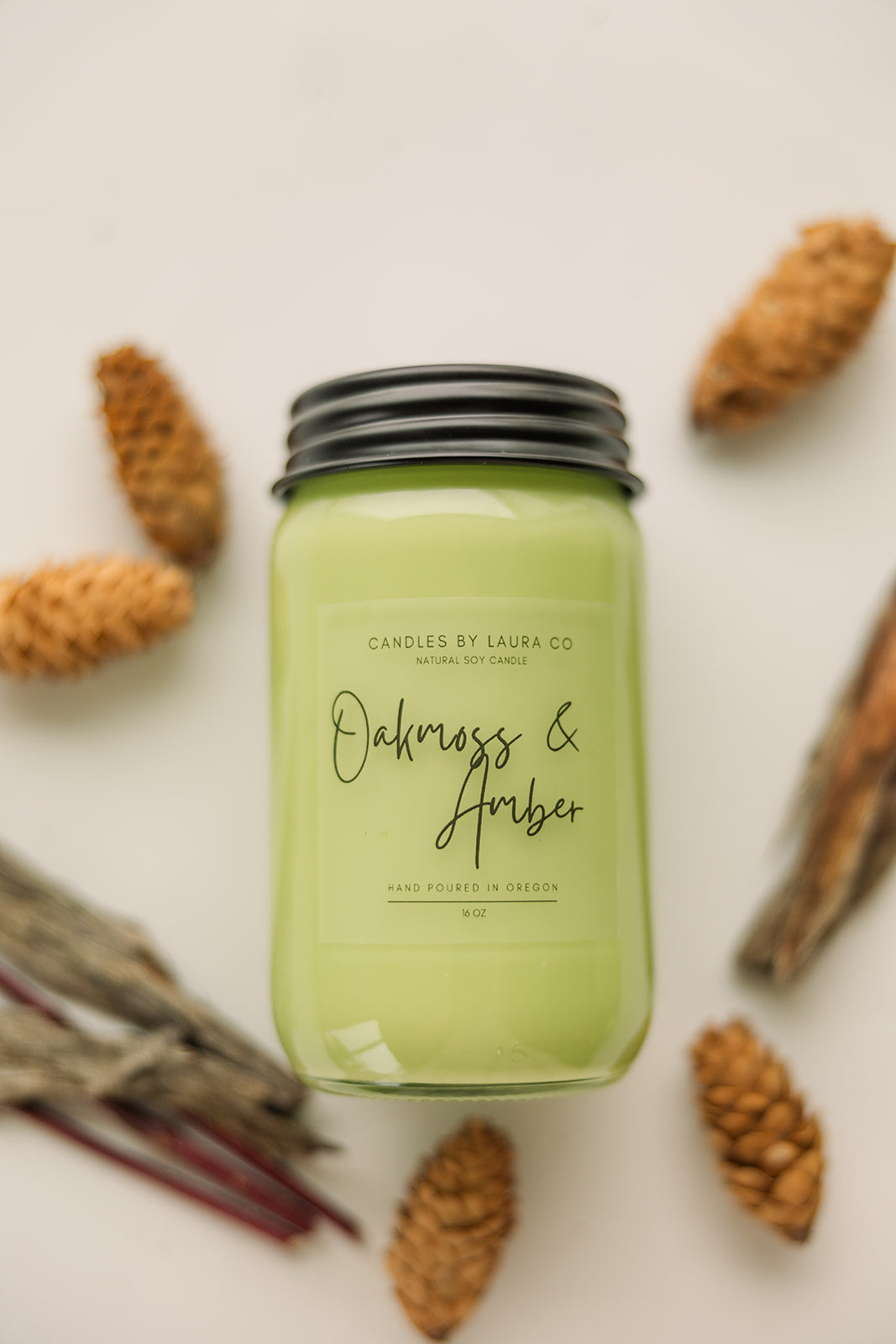 Oakmoss and Amber Soy Jar Candle