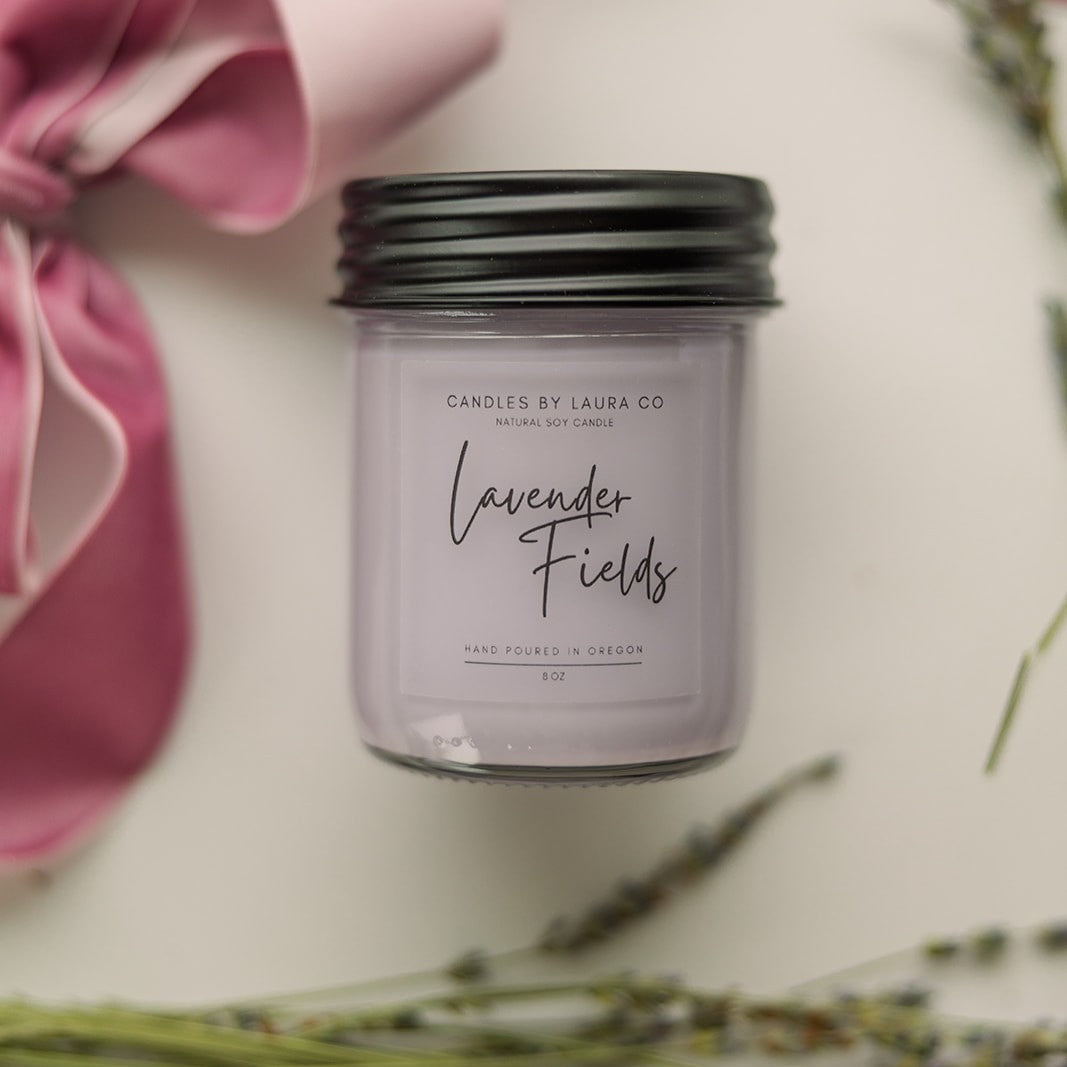Lavender Fields Soy Jar Candle