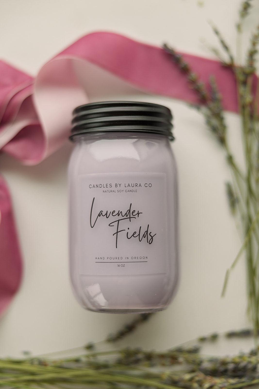 Lavender Fields Soy Jar Candle