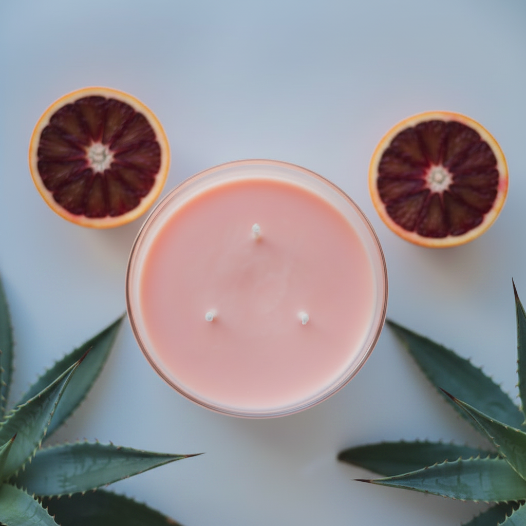 Citrus Agave Three Wick Candle