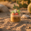 Desert Flower Cactus Candle in the Desert
